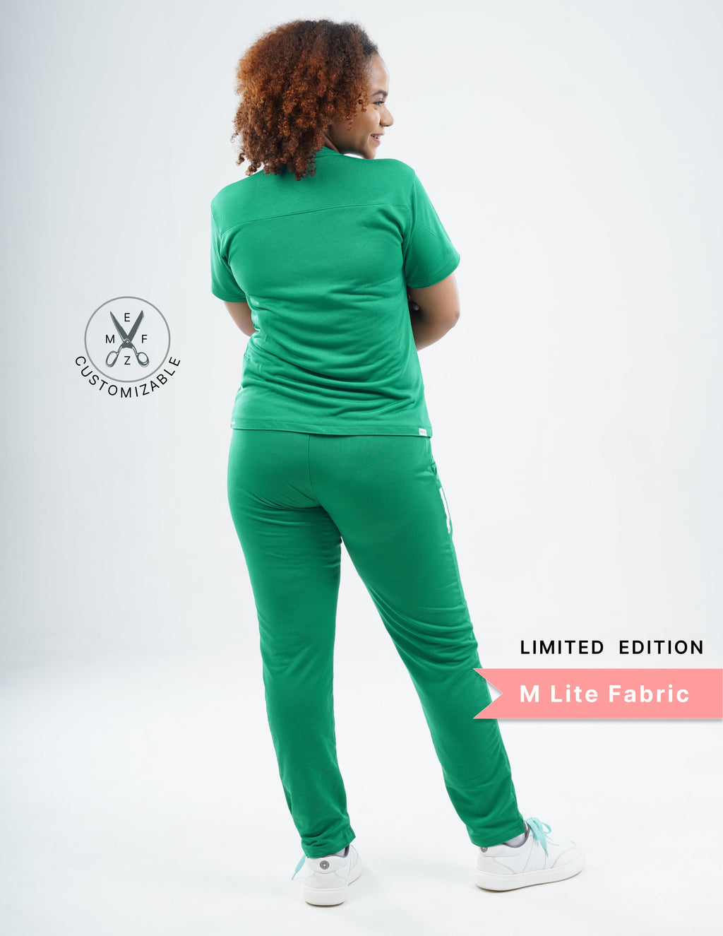TETOGREEN - LIMITED EDITION V Neck / Straight Pant / 2 way Stretch (FemaleFullset) MKZ24