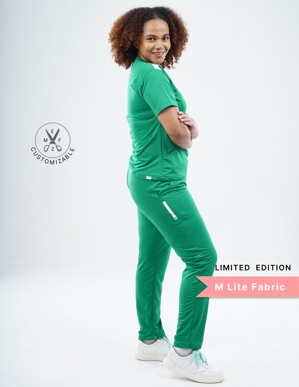 TETOGREEN - LIMITED EDITION V Neck / Straight Pant / 2 way Stretch (FemaleFullset) MKZ24
