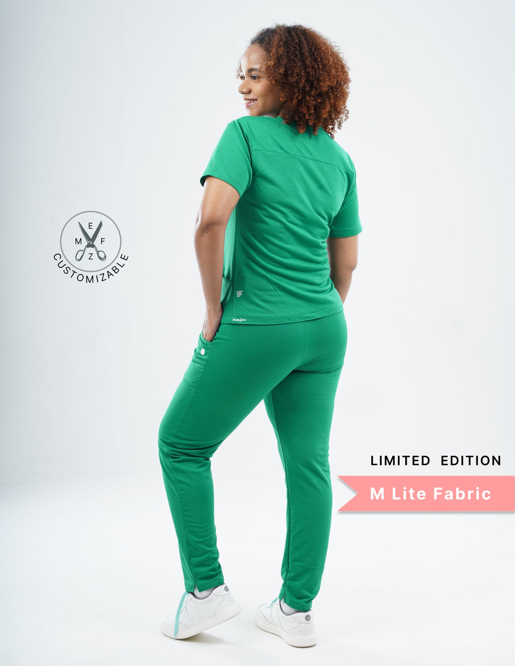 TETOGREEN - LIMITED EDITION V Neck / Straight Pant / 2 way Stretch (FemaleFullset) MKZ24