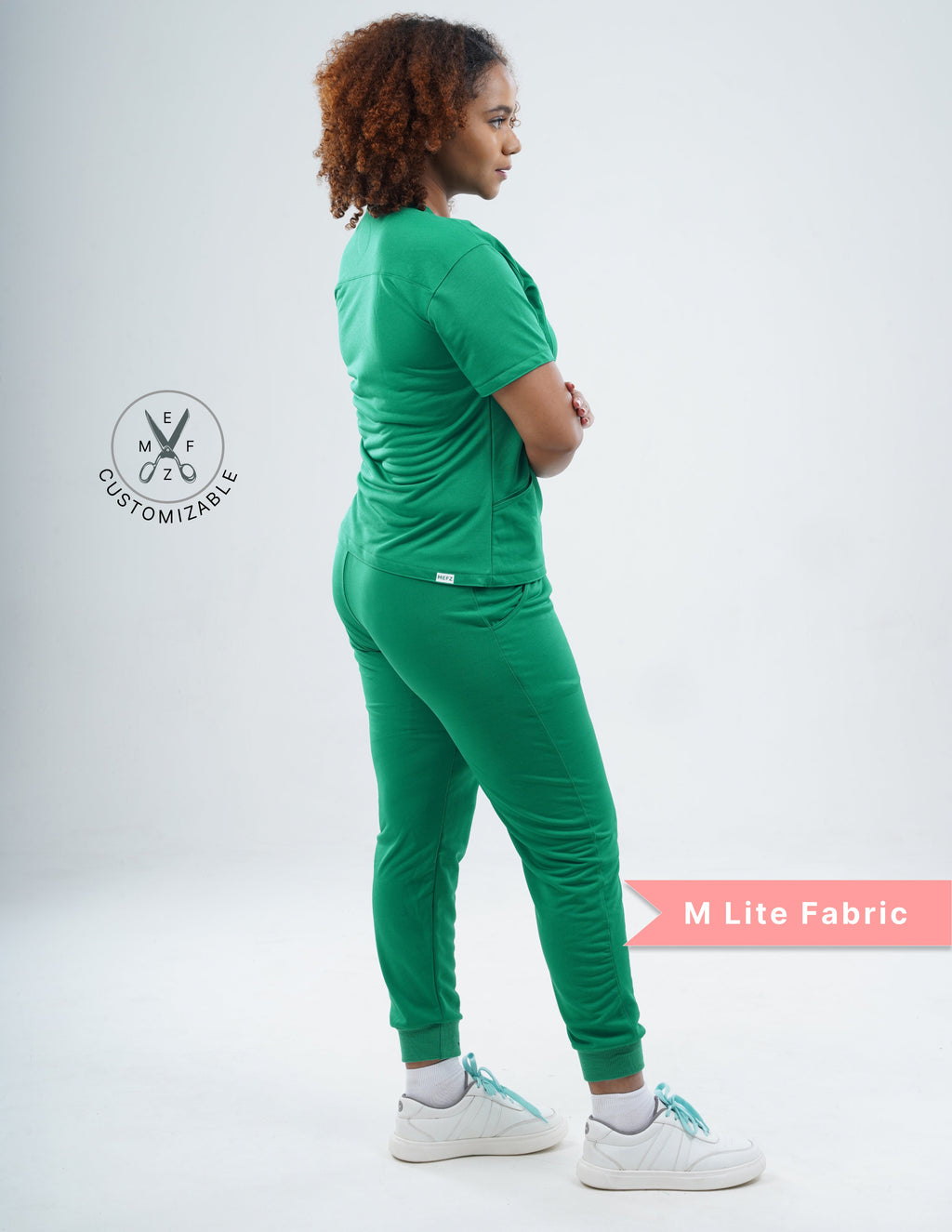 TETOGREEN V Neck / Jogger Pant / 2 way Stretch (FemaleFullset) MKZ51