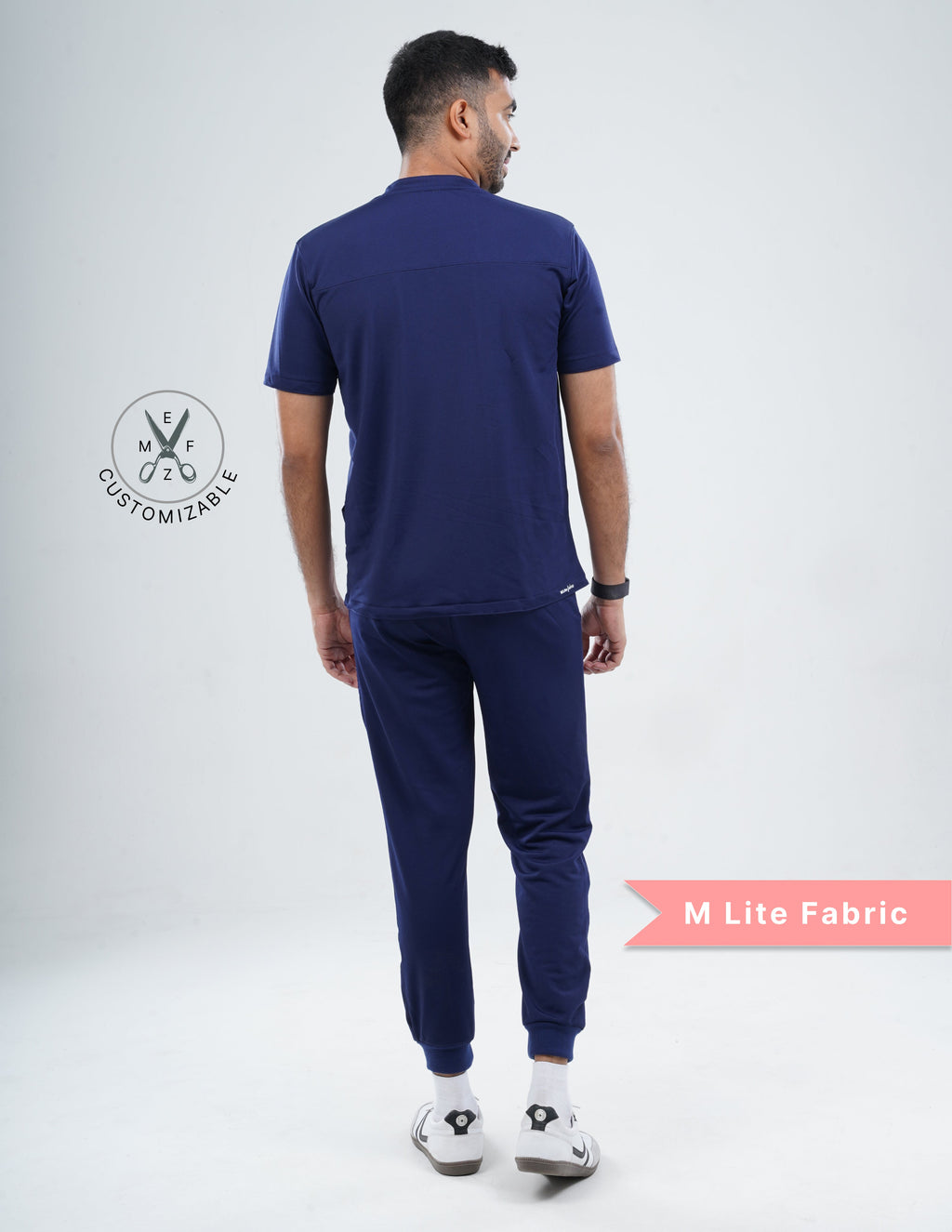 ORLIN NAVY  V Neck / Jogger Pant / 2 way Stretch (MaleFullset) MKZ158