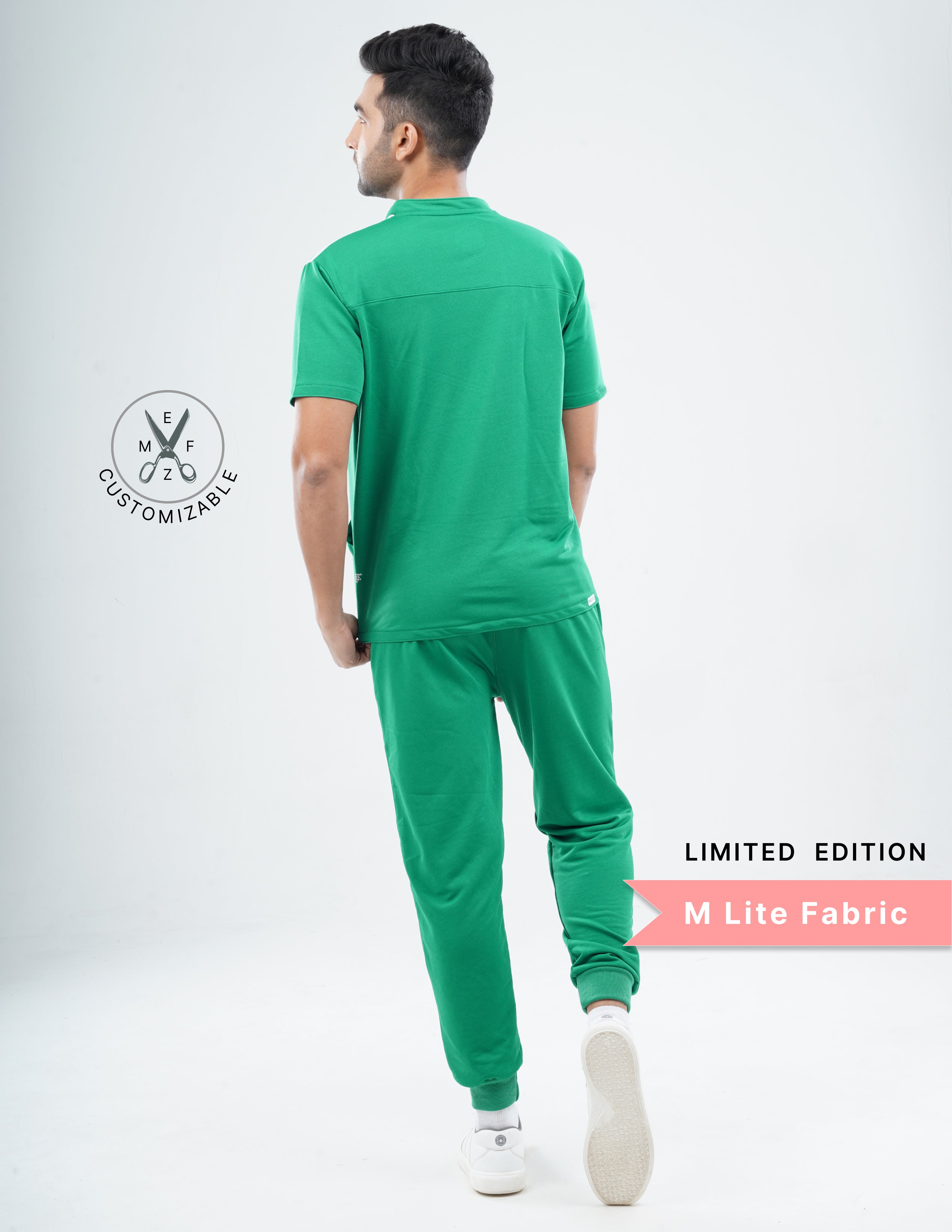TECTOGREEN - LIMITED EDITION V Neck / Jogger Pant / 2 way Stretch (MaleFullset) MKZ152