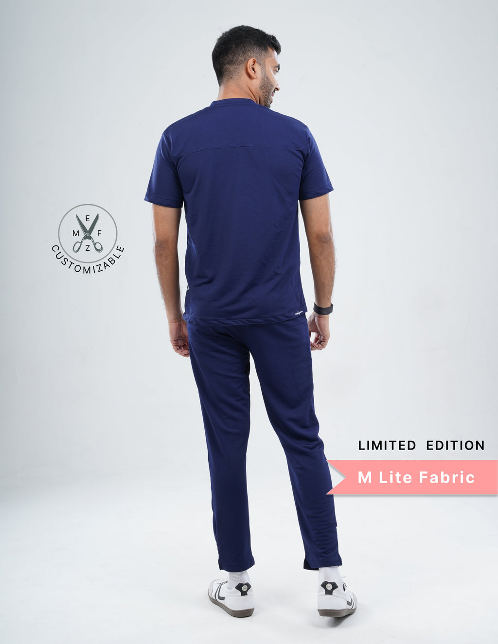 ORLIN NAVY - LIMITED EDITION  V Neck / Straight Pant / 2 way Stretch (MaleFullset) MKZ161