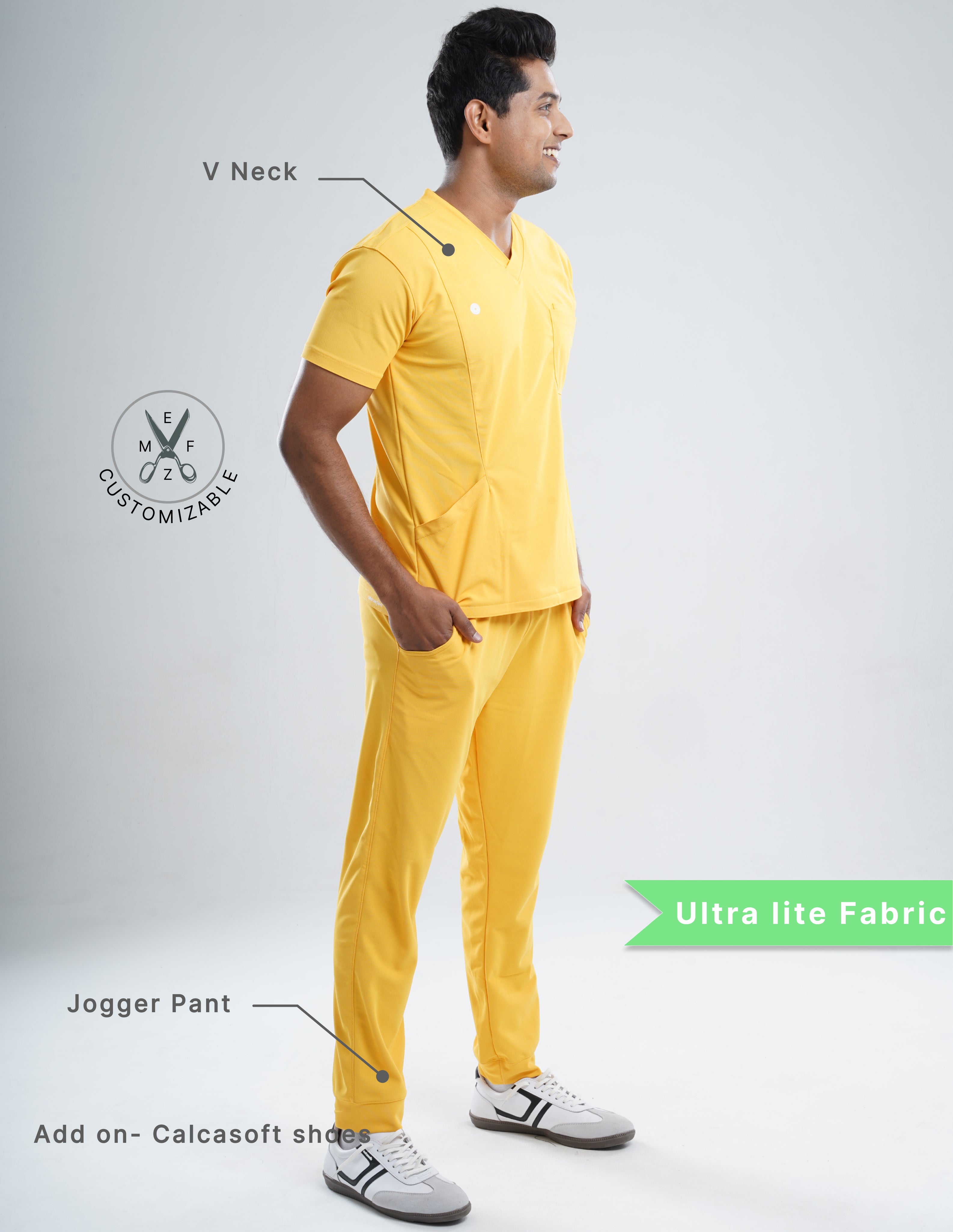 YEL LOVE V Neck / Jogger Pant / 2 way Stretch (MaleFullset) MKZ230