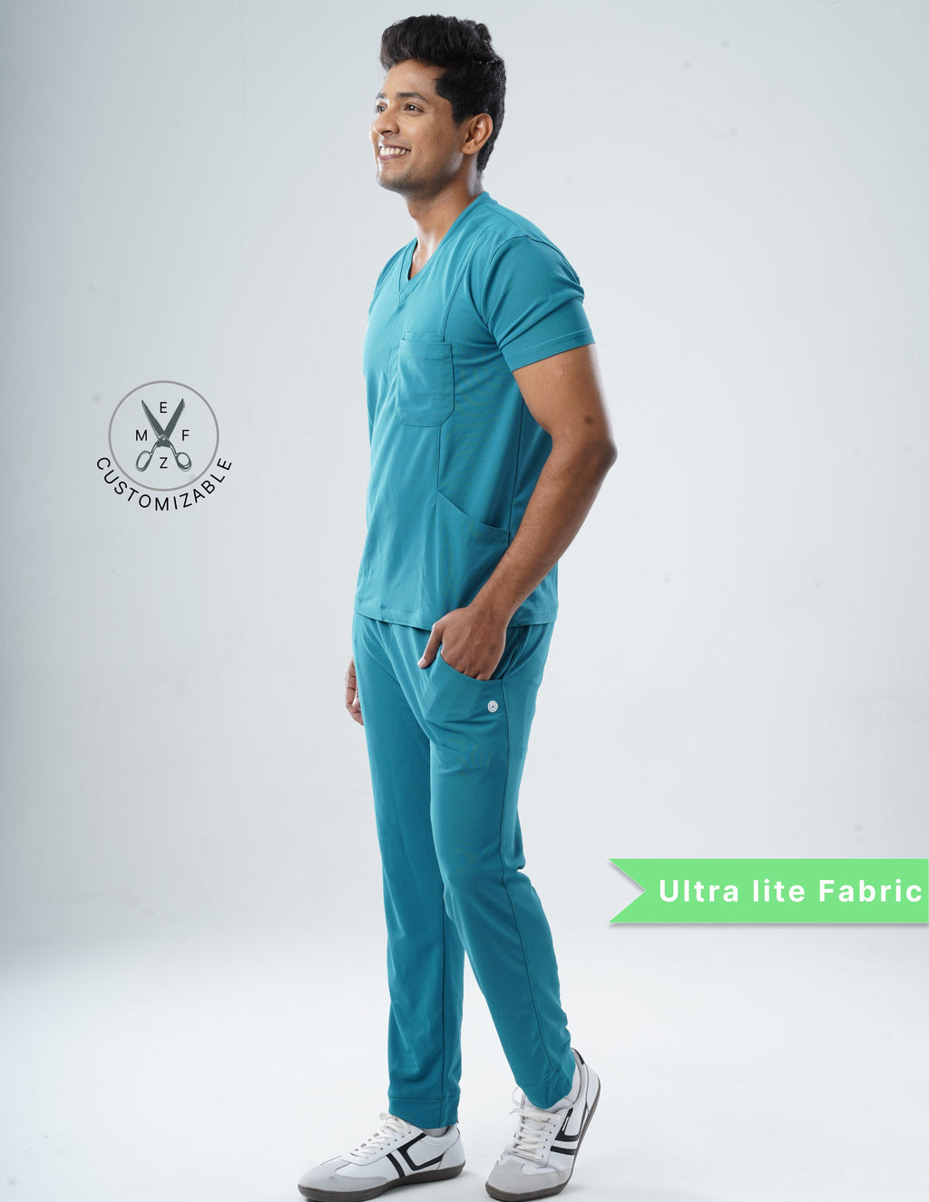 AQUABLAZE  V Neck / Jogger Pant / 2 way Stretch (MaleFullset) MKZ194