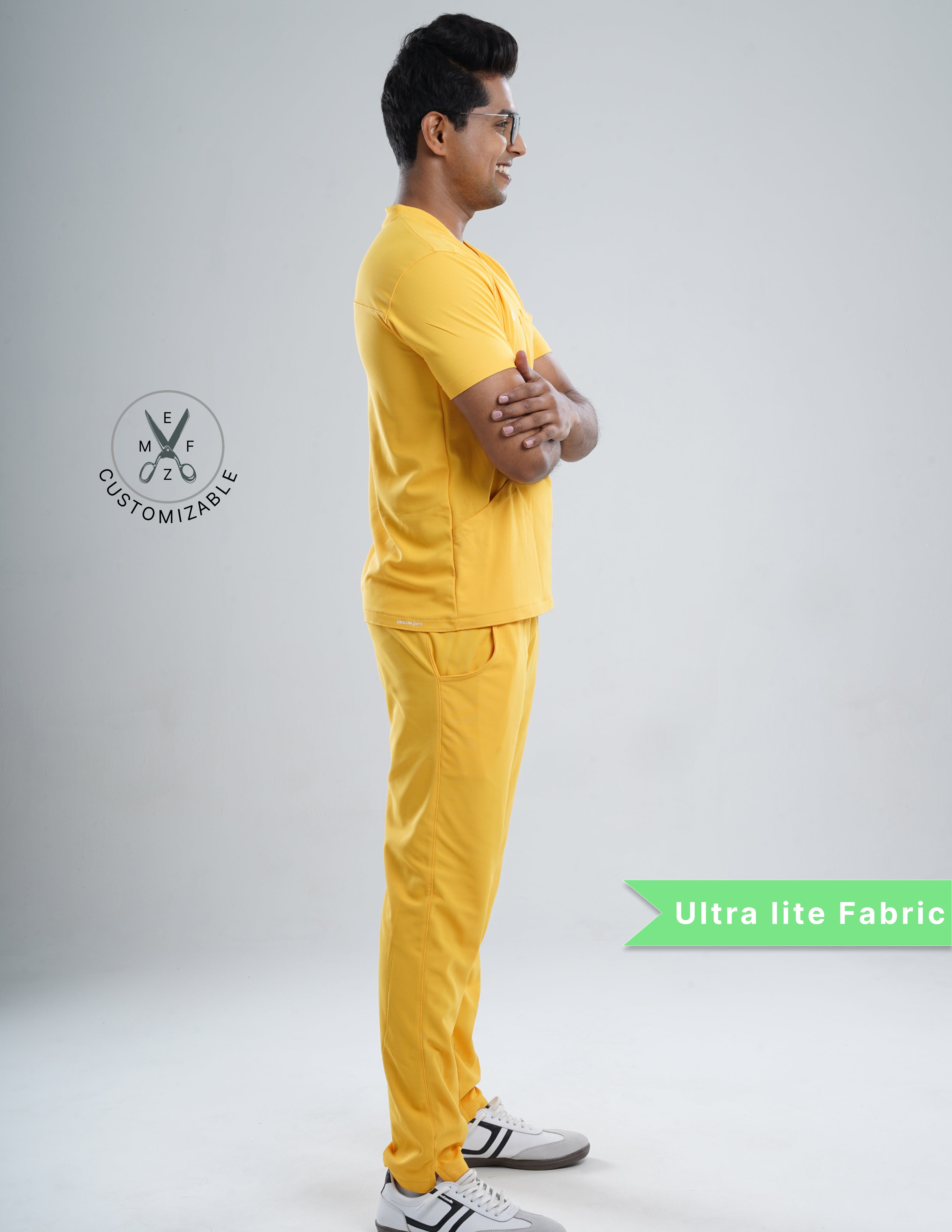 YEL LOVE V Neck / Straight Pant / 2 way Stretch (MaleFullset) MKZ231