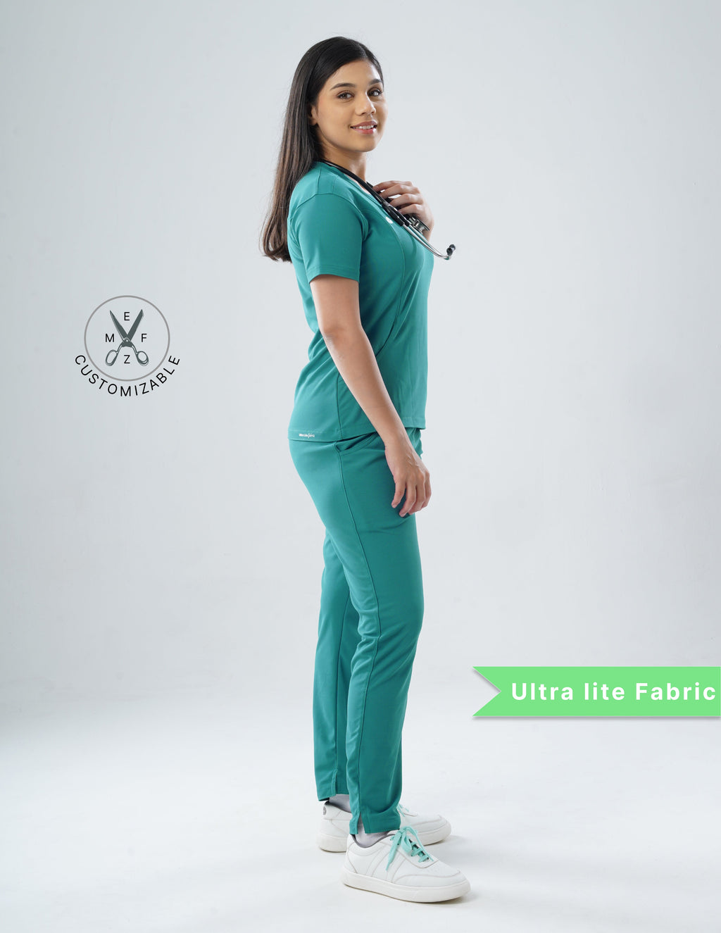 AQUABLAZE V Neck / Straight Pant / 2 way Stretch (FemaleFullset) MKZ68