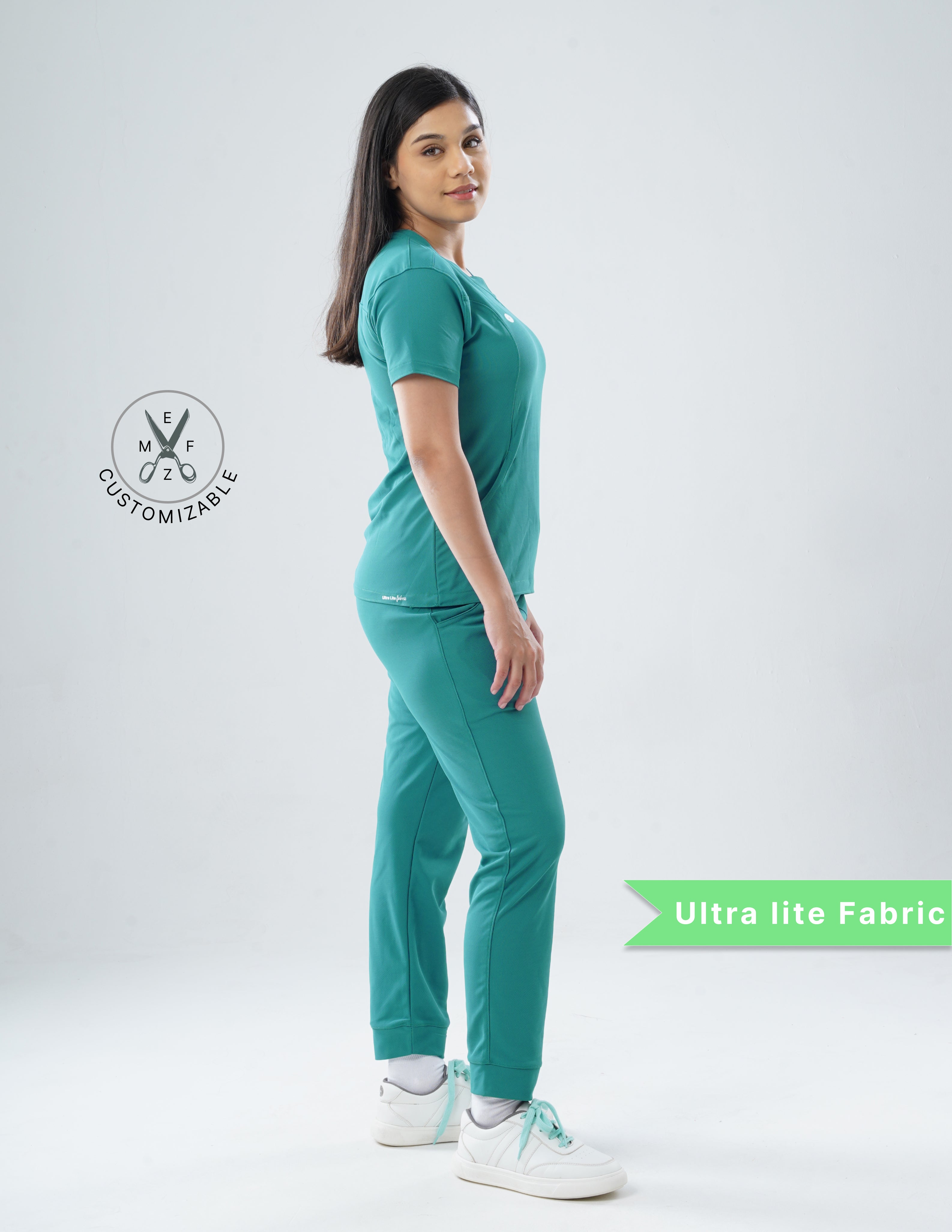 AQUABLAZE  V Neck / Jogger Pant / 2 way Stretch (FemaleFullset) MKZ67