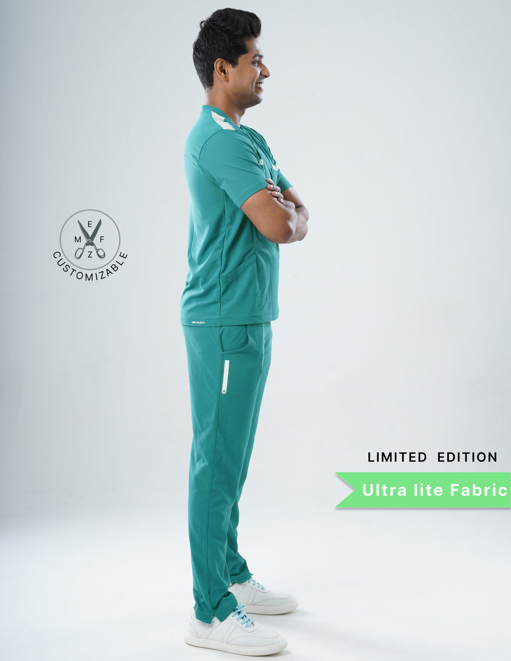 AQUABLAZE - LIMMITED EDITION  V Neck / Straight Pant / 2 way Stretch (MaleFullset) MKZ197