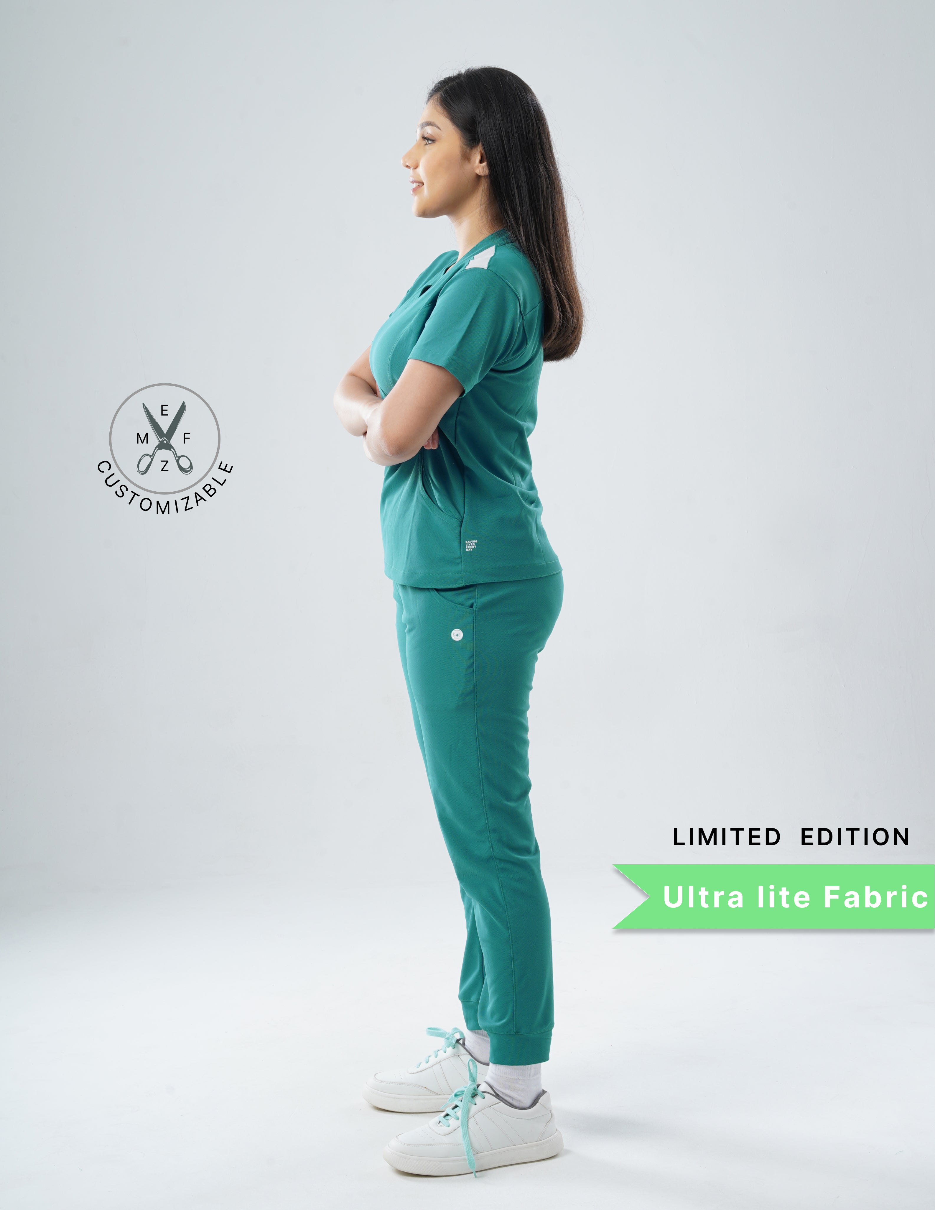 AQUABLAZE - LIMITED EDITION  V Neck / Jogger Pant / 2 way Stretch (FemaleFullset) MKZ69