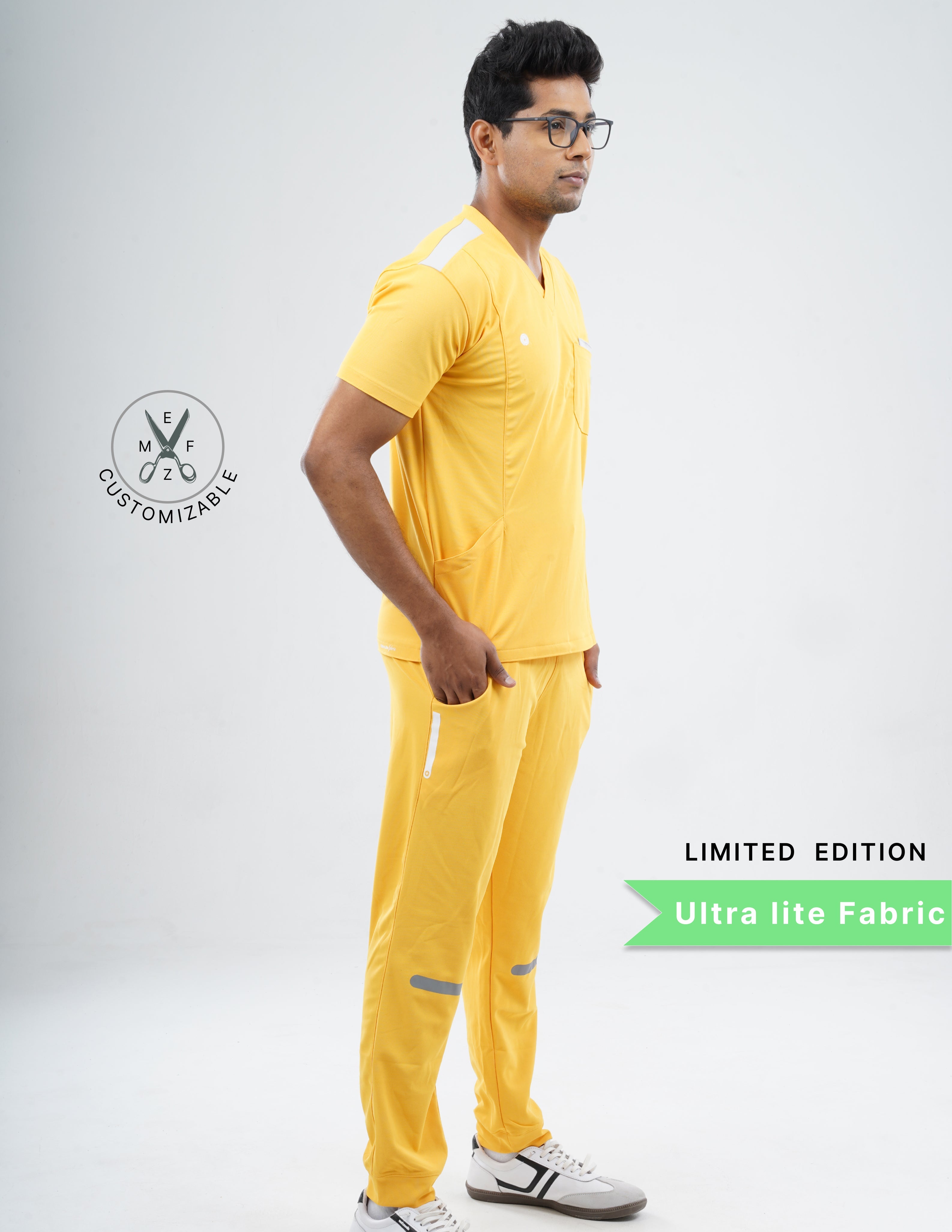YEL LOVE - LIMITED EDITION V Neck / Jogger Pant / 2 way Stretch (MaleFullset) MKZ232