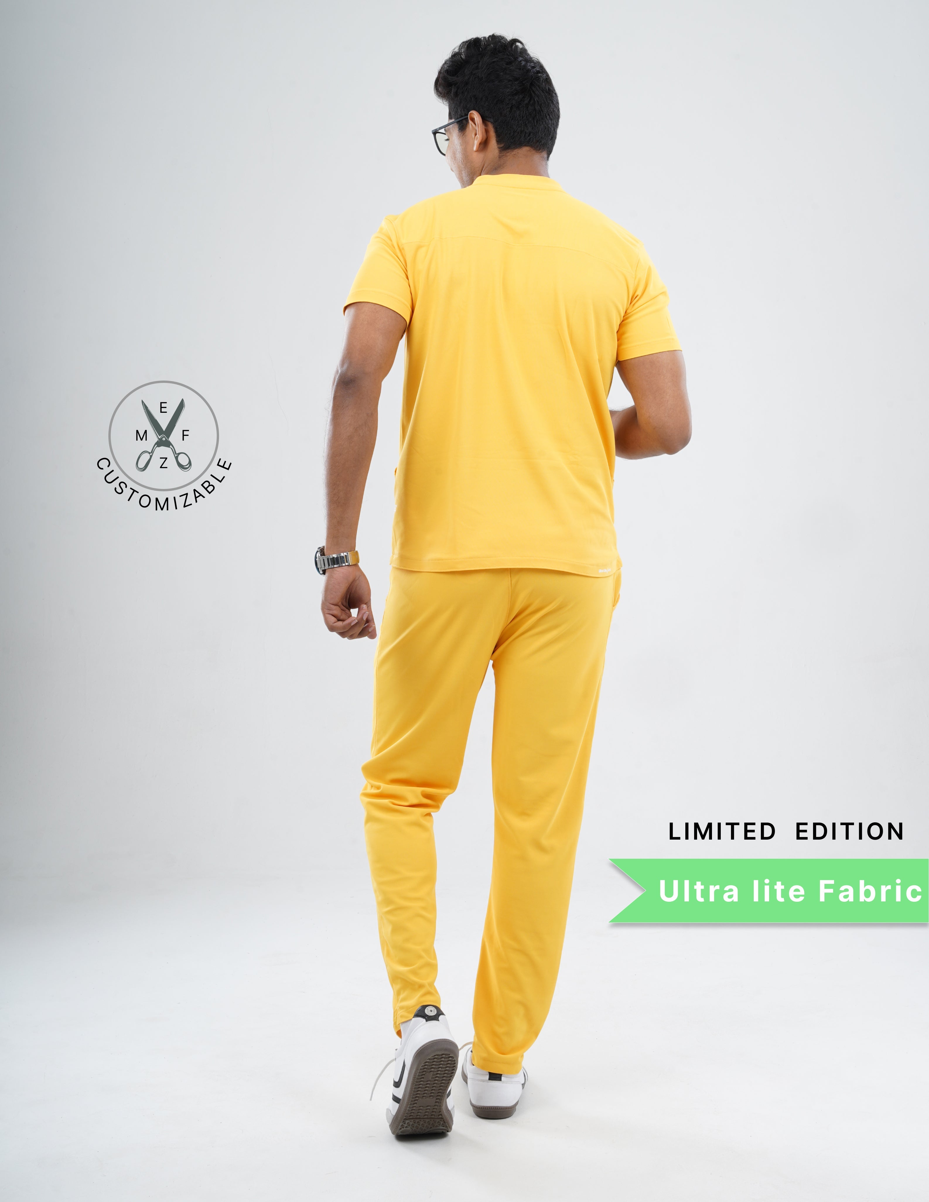 YEL LOVE - LIMITED EDITION V Neck / Straight Pant / 2 way Stretch (MaleFullset) MKZ233