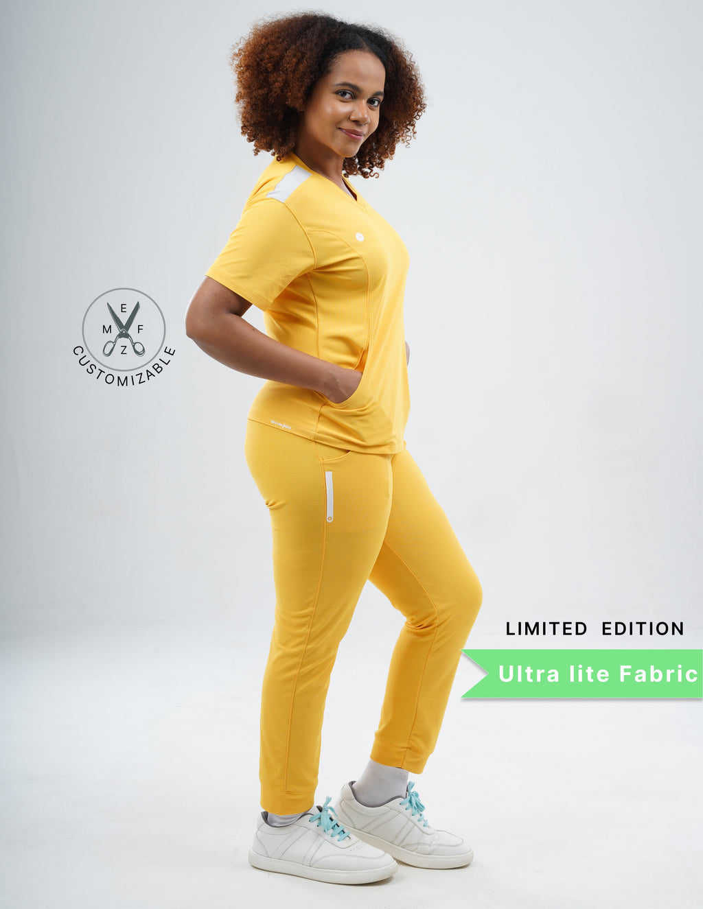 YEL LOVE  V Neck / Jogger Pant / 2 way Stretch (FemaleFullset) MKZ105