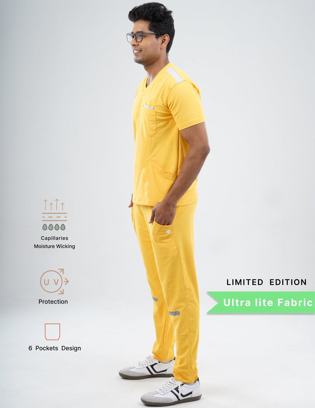 YEL LOVE - LIMITED EDITION V Neck / Jogger Pant / 2 way Stretch (MaleFullset) MKZ232