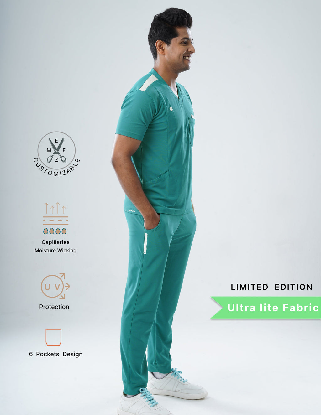 AQUABLAZE - LIMMITED EDITION  V Neck / Jogger Pant / 2 way Stretch (MaleFullset) MKZ196