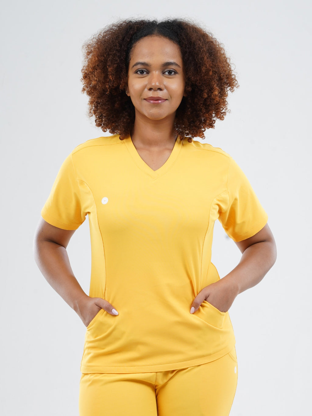 YEL LOVE V Neck Female Top MKZ104FT