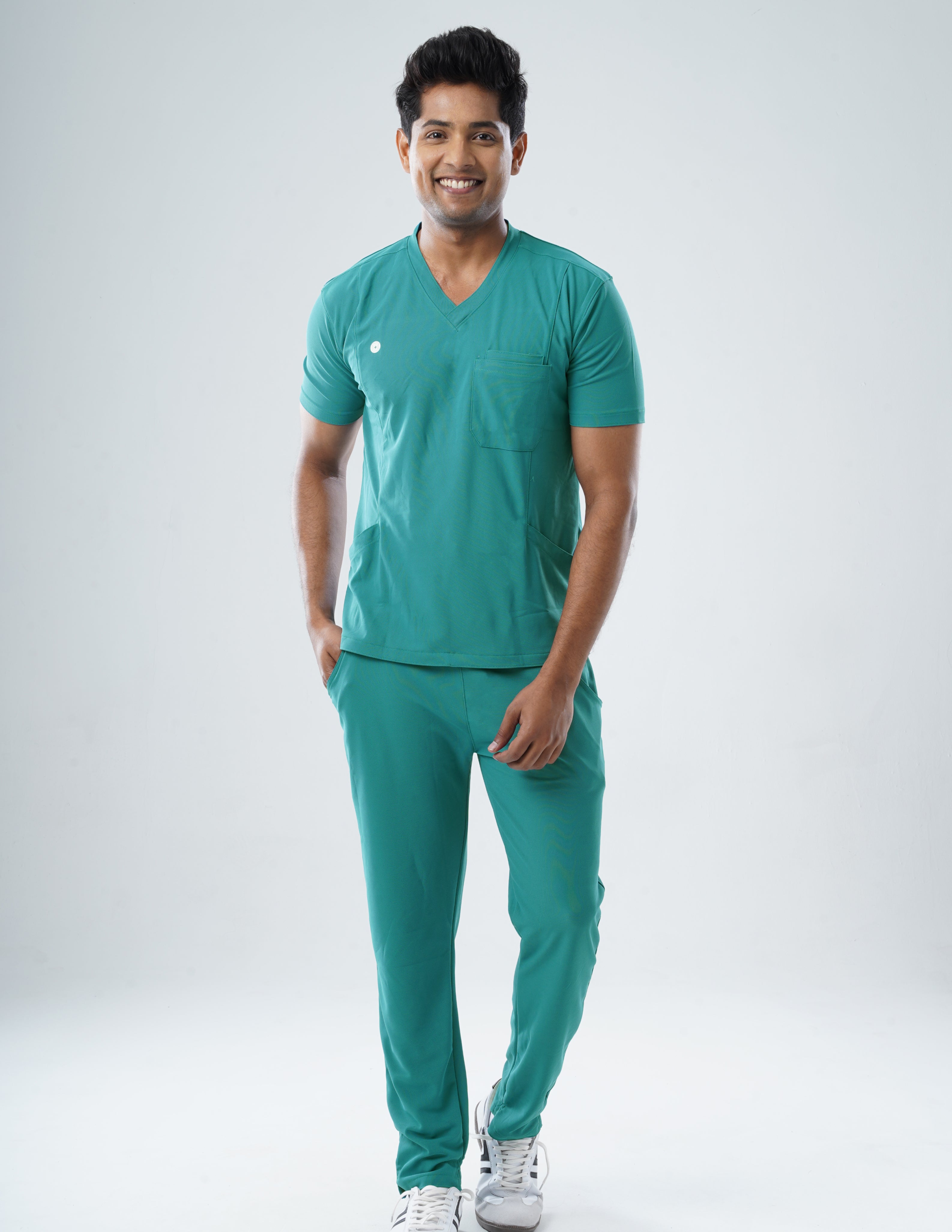 AQUABLAZE  V Neck / Straight Pant / 2 way Stretch (MaleFullset) MKZ195