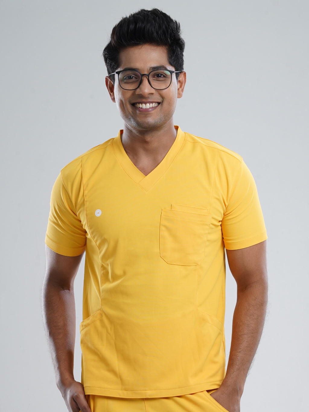 YEL LOVE V Neck Male Top MKZ231T