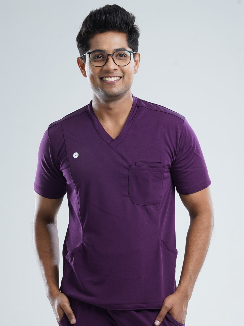 MERLOT WINE  V Neck Male Top MKZ143T