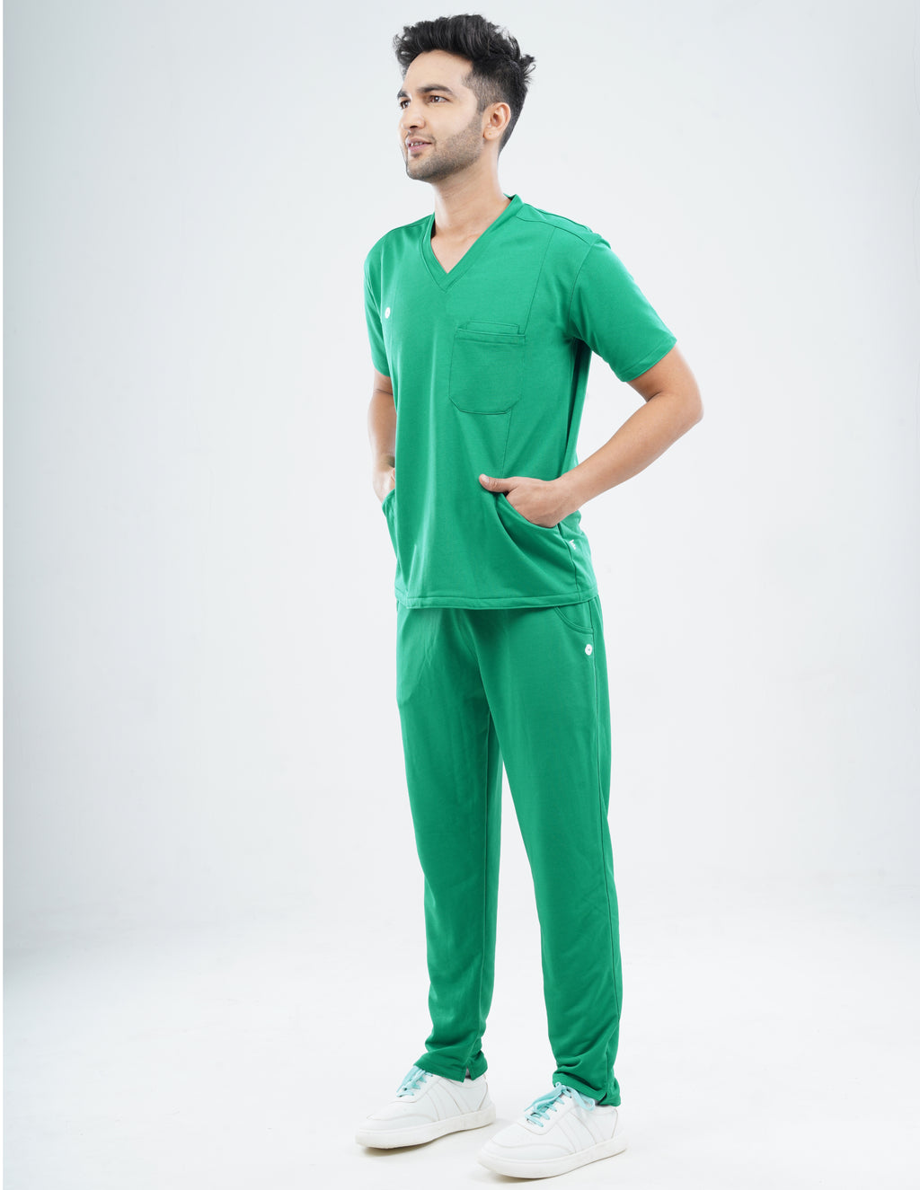 TECTOGREEN V Neck / Straight Pant / 2 way Stretch (MaleFullset) MKZ151
