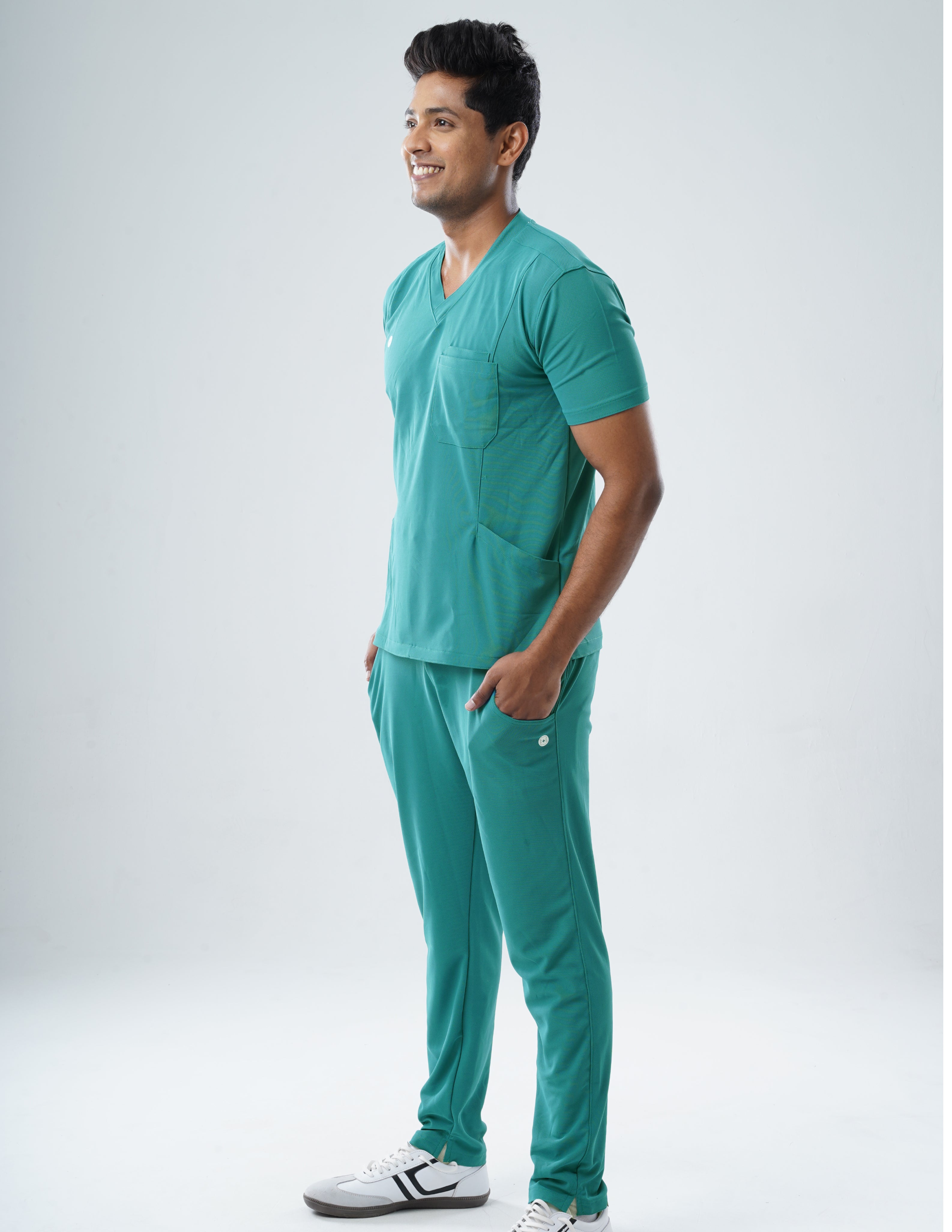 AQUABLAZE  V Neck / Straight Pant / 2 way Stretch (MaleFullset) MKZ195