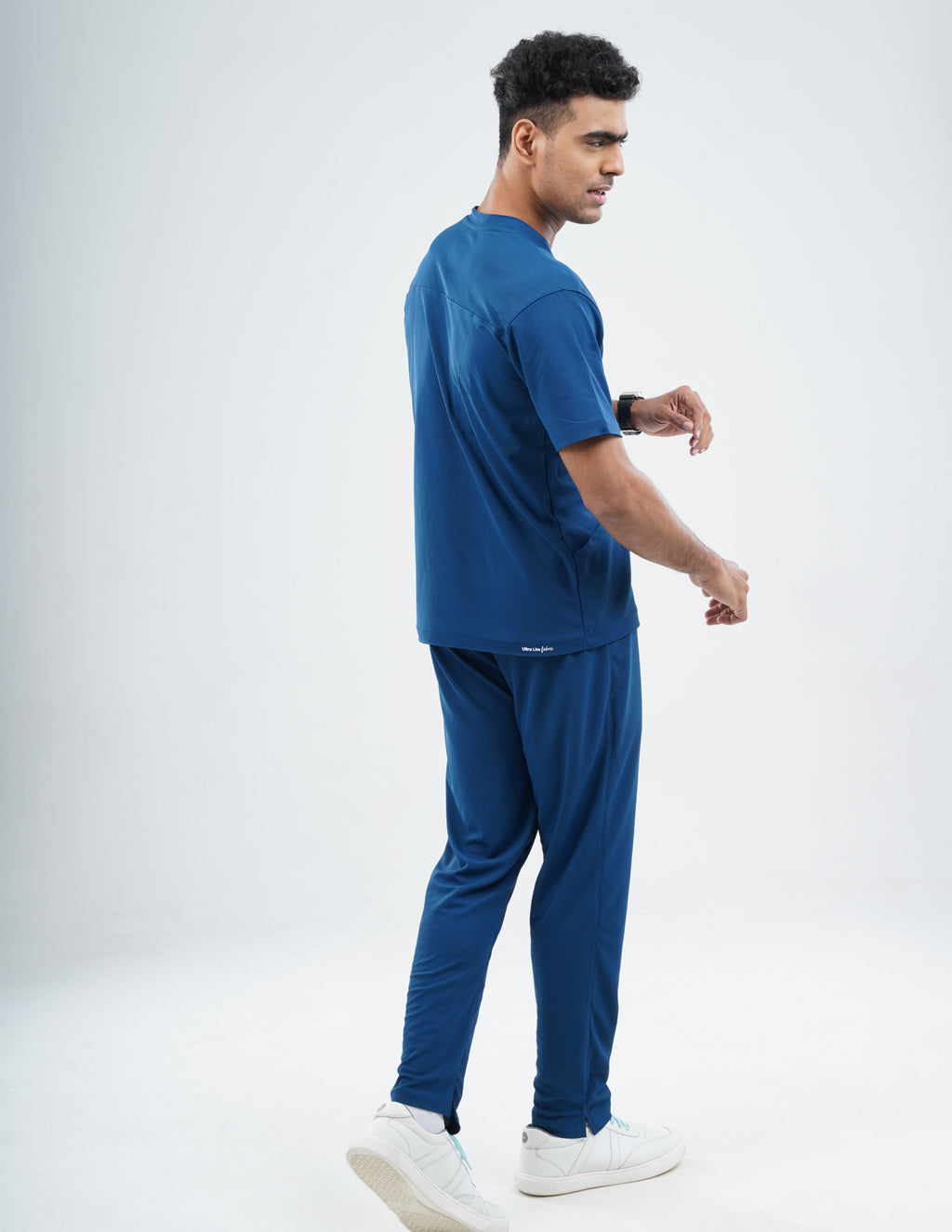 COSMIC BLUE  V Neck / Straight Pant / 2 way Stretch (MaleFullset) MKZ183