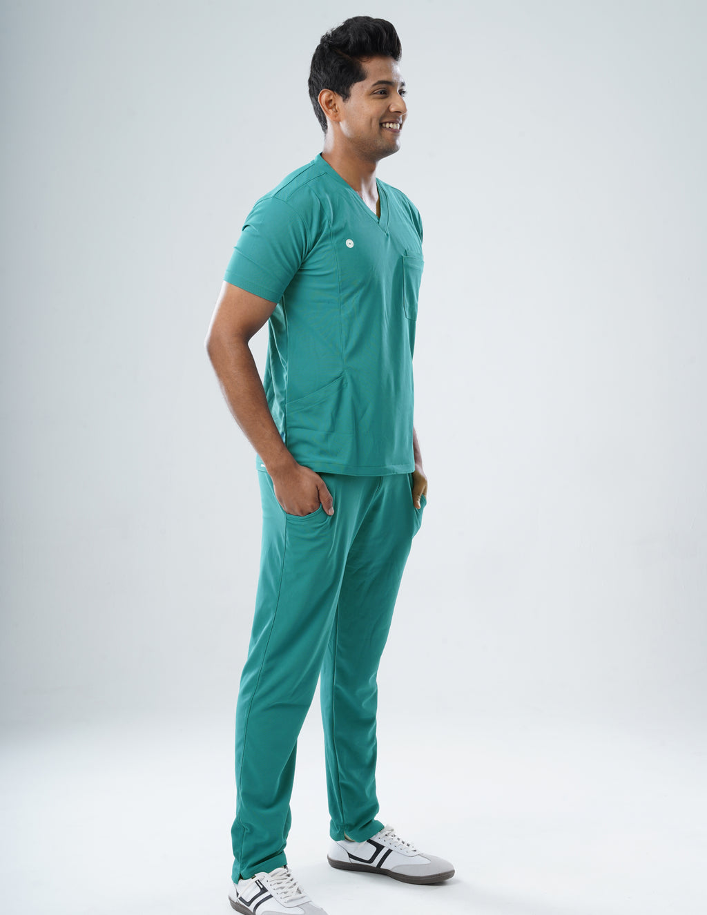AQUABLAZE  V Neck / Straight Pant / 2 way Stretch (MaleFullset) MKZ195
