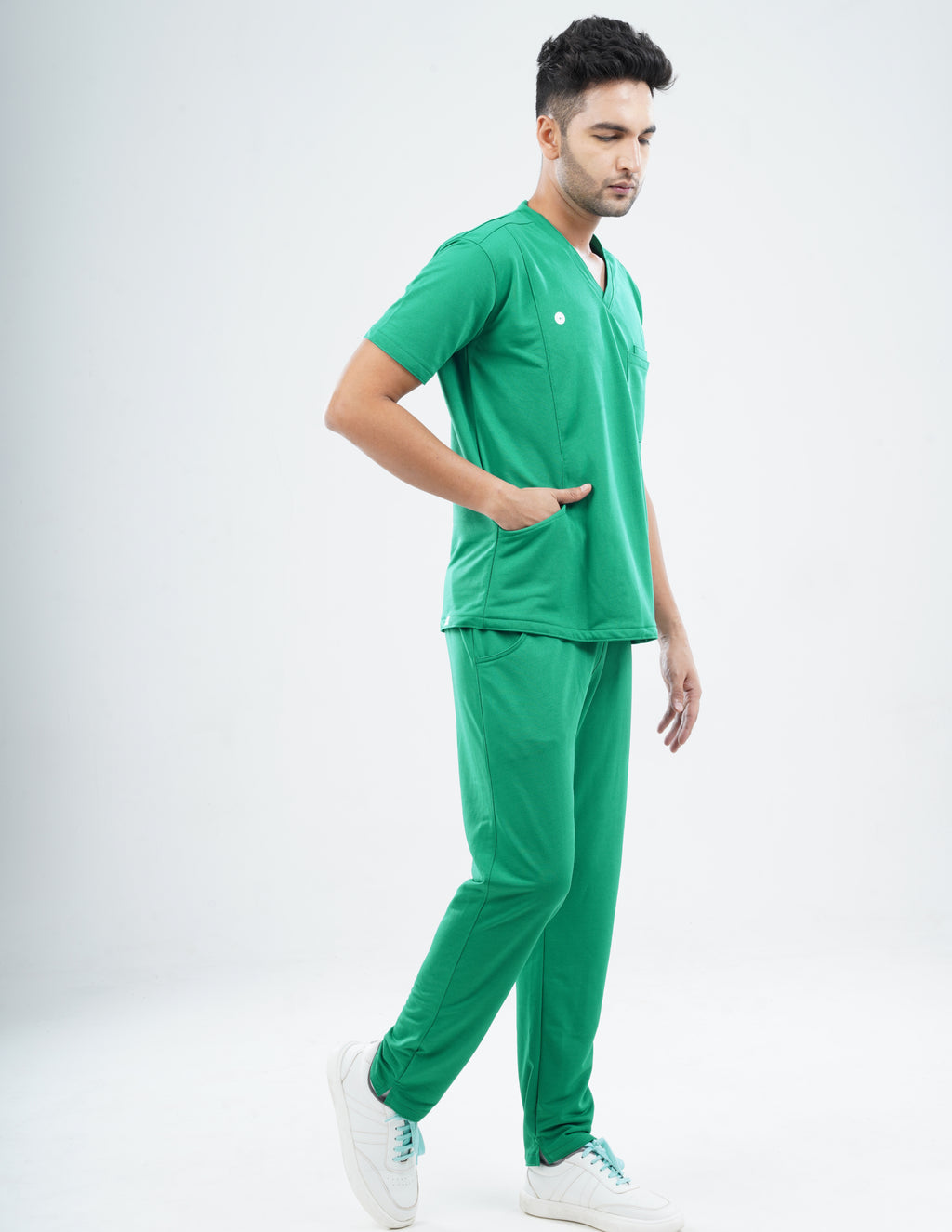 TECTOGREEN V Neck / Straight Pant / 2 way Stretch (MaleFullset) MKZ151