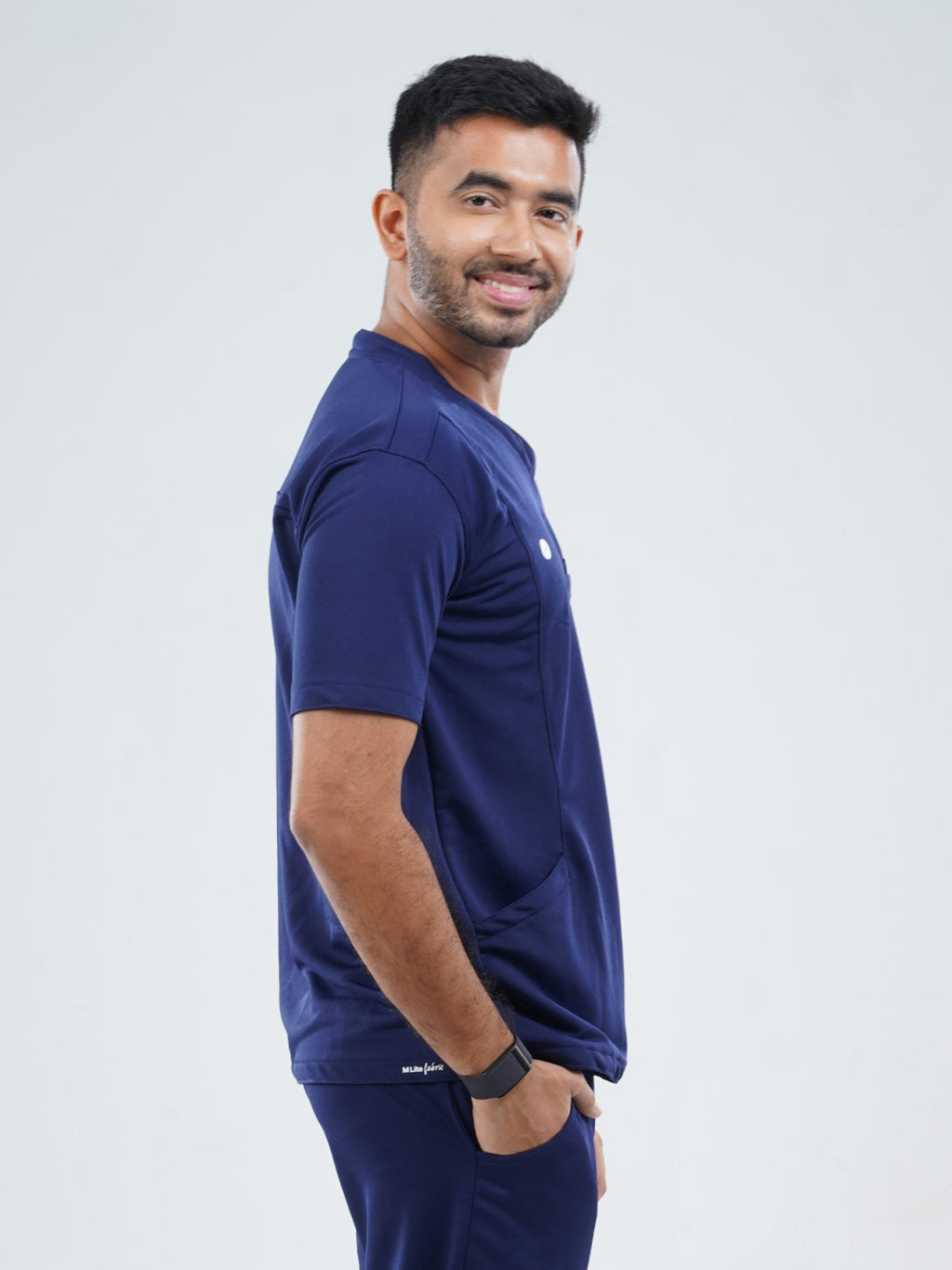 ORLIN NAVY  V Neck Male  MKZ159T