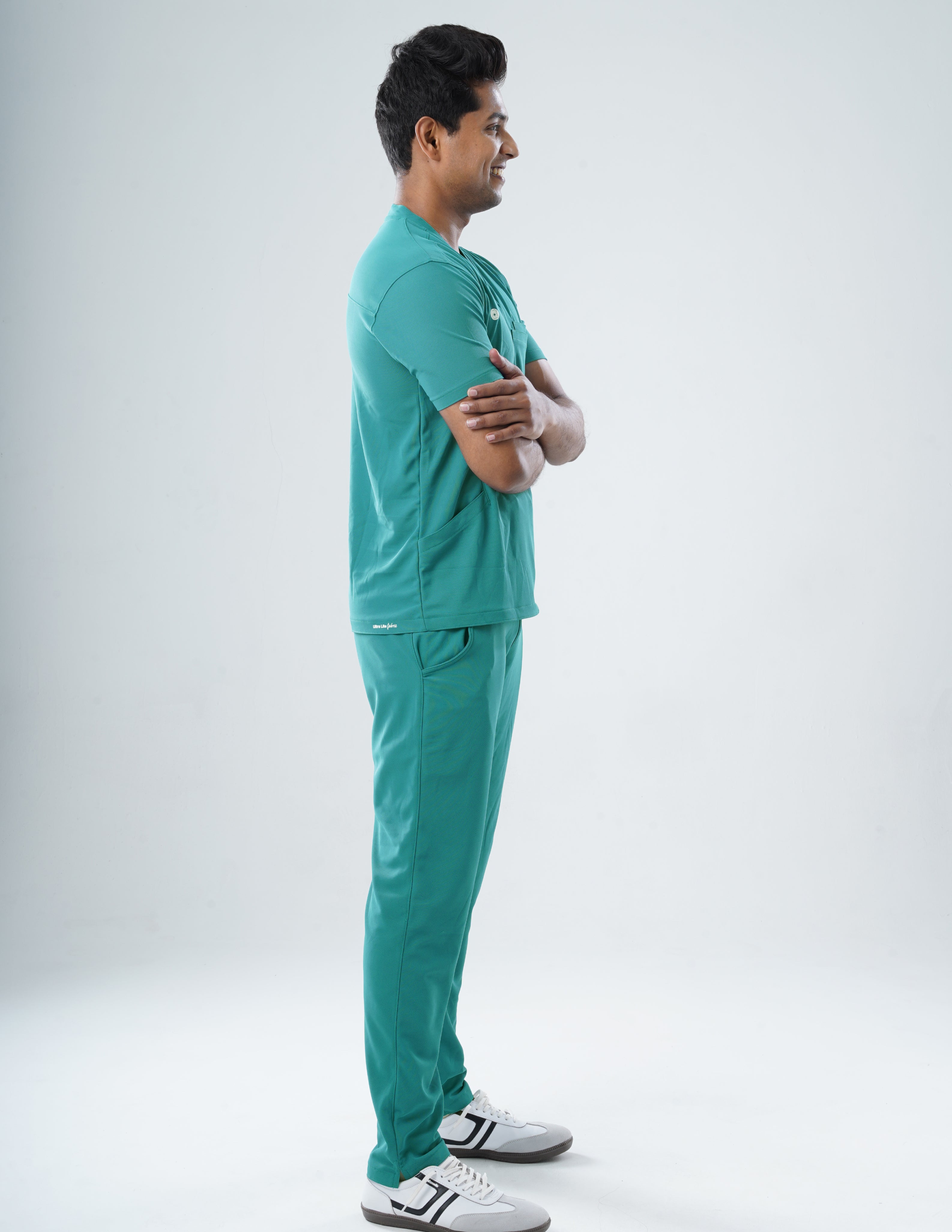 AQUABLAZE  V Neck / Straight Pant / 2 way Stretch (MaleFullset) MKZ195