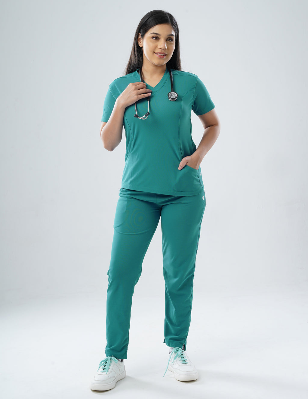 AQUABLAZE V Neck / Straight Pant / 2 way Stretch (FemaleFullset) MKZ68