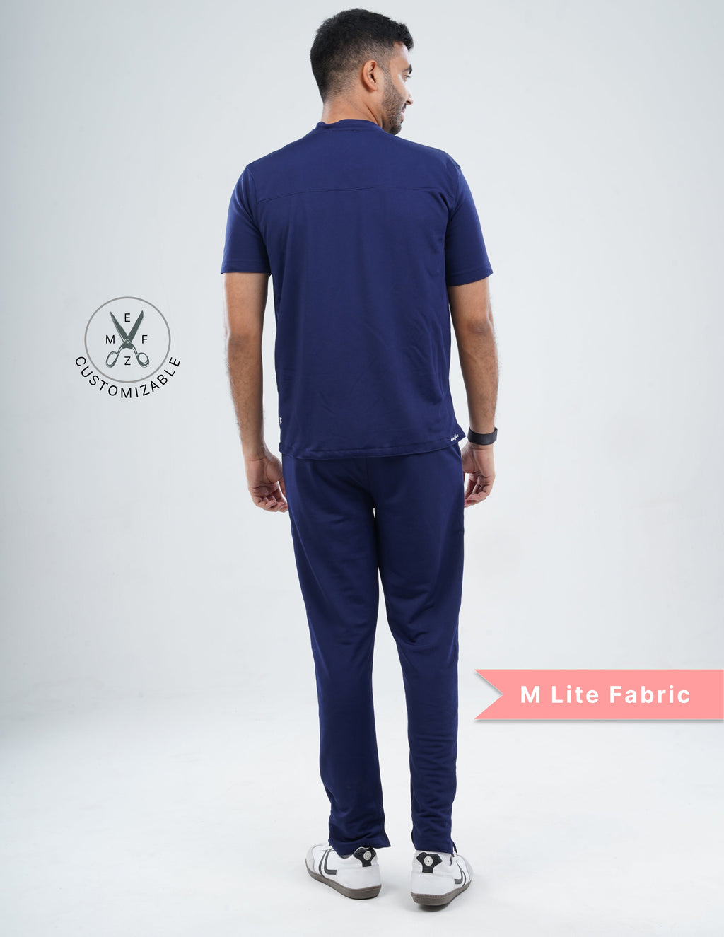 ORLIN NAVY  V Neck / Straight Pant / 2 way Stretch (MaleFullset) MKZ159