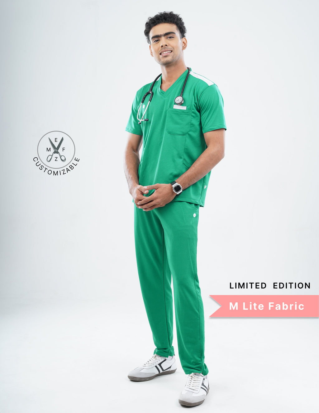 TECTOGREEN - LIMITED EDITION V Neck / Straight Pant / 2 way Stretch (MaleFullset) MKZ153