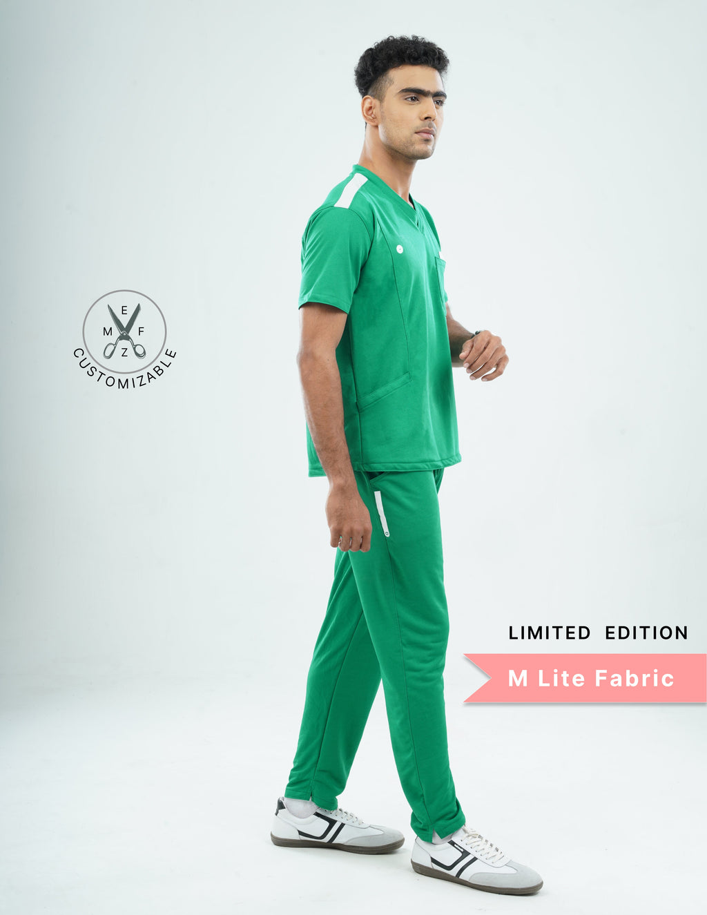 TECTOGREEN - LIMITED EDITION V Neck / Straight Pant / 2 way Stretch (MaleFullset) MKZ153