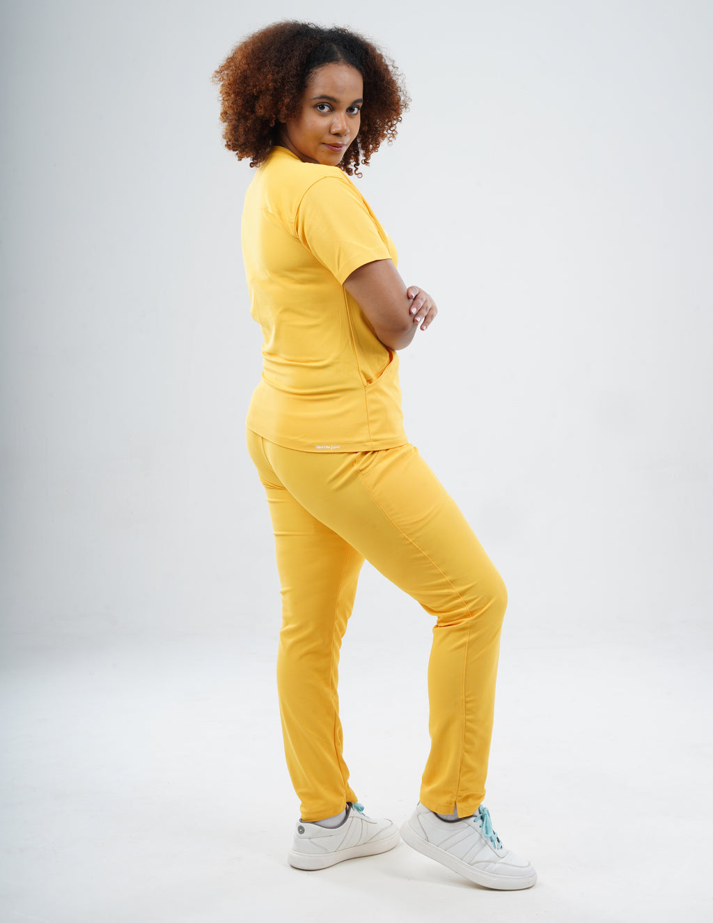 YEL LOVE  V Neck / Straight Pant / 2 way Stretch (FemaleFullset) MKZ104