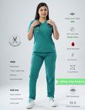 AQUABLAZE V Neck / Straight Pant / 2 way Stretch (FemaleFullset) MKZ68