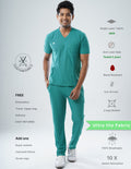 AQUABLAZE  V Neck / Straight Pant / 2 way Stretch (MaleFullset) MKZ195