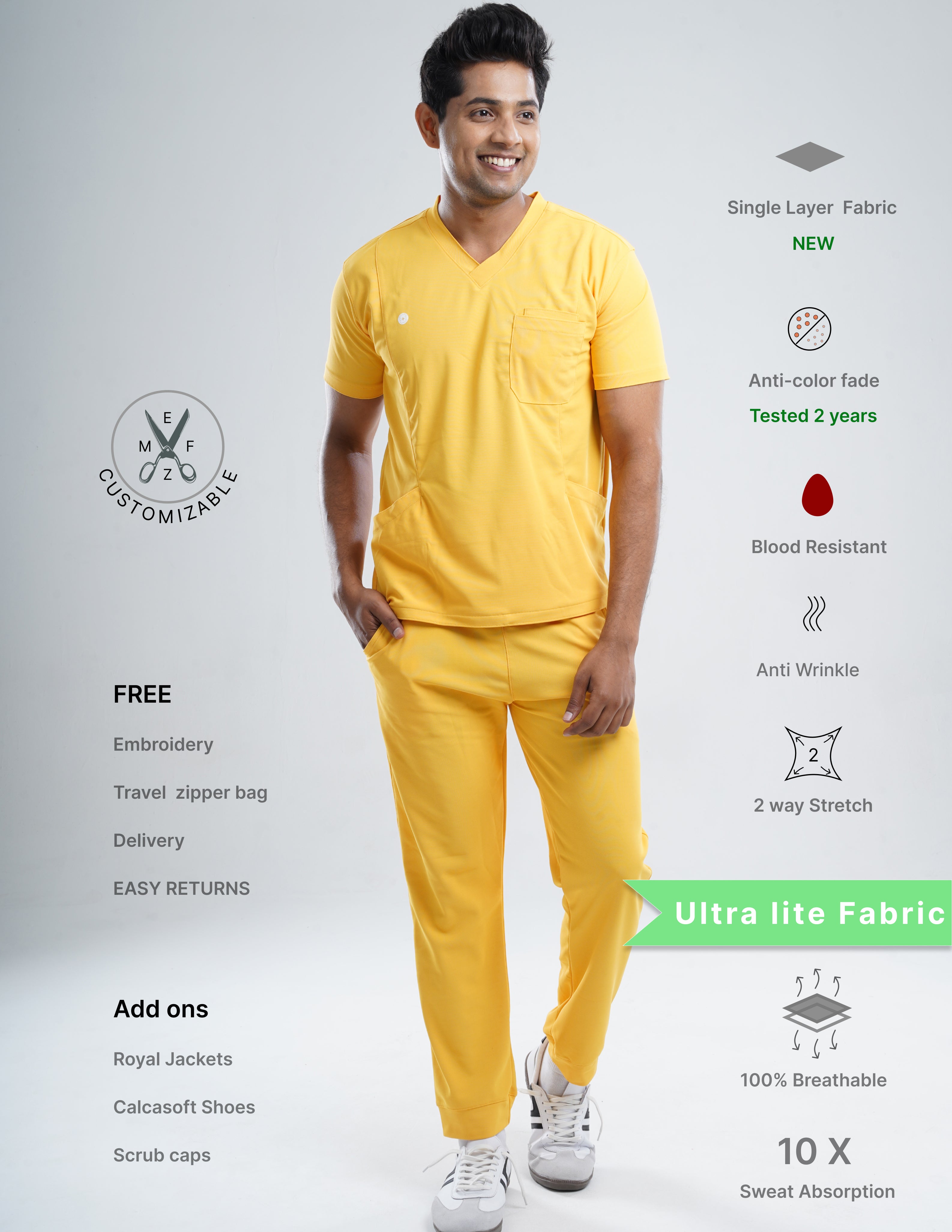 YEL LOVE V Neck / Jogger Pant / 2 way Stretch (MaleFullset) MKZ230