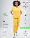 YEL LOVE  V Neck / Jogger Pant / 2 way Stretch (FemaleFullset) MKZ105